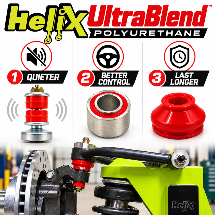 Helix Mustang II IFS Polyurethane Steering Rack Bushing Kit Manual